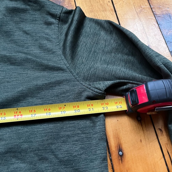 Under Armour Men’s Medium 1/4 Zip Fleece Green Heathered Pullover Activewear - Picture 10 of 11